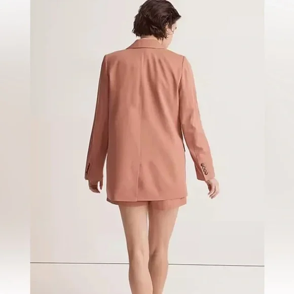 Madewell Women's Blazer in Dusty Rose - Picture 2 of 10